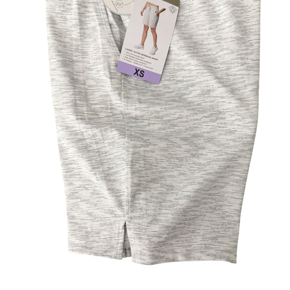 Mondetta Active Bermuda Shorts Women XS Gray Space NWT Dye Athletic Loungewear - Picture 5 of 14